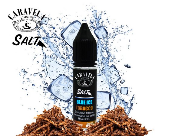 Nic Salt Caravela Blue Ice Tobacco 35mg - 15ml