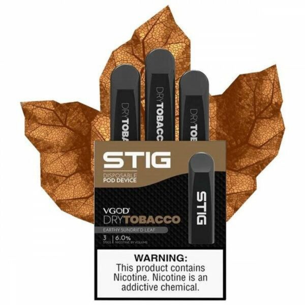Pod device STIG Dry Tobacco - VGOD - Pack c/ 3